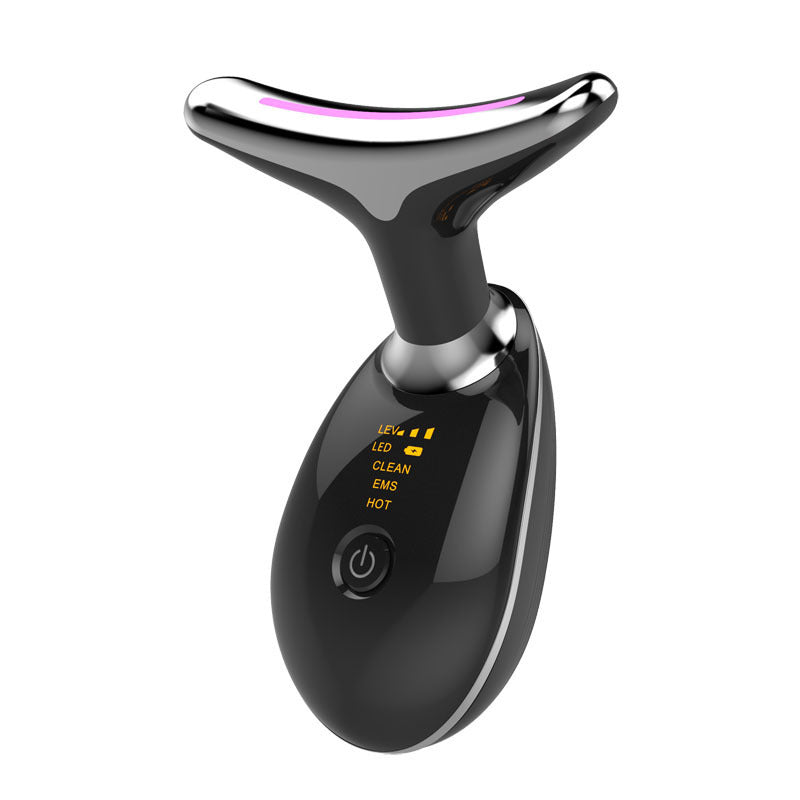 Appareil de soin SubliCou en version noire masseur anti-Ăąge pour le visage et le cou Divinelle