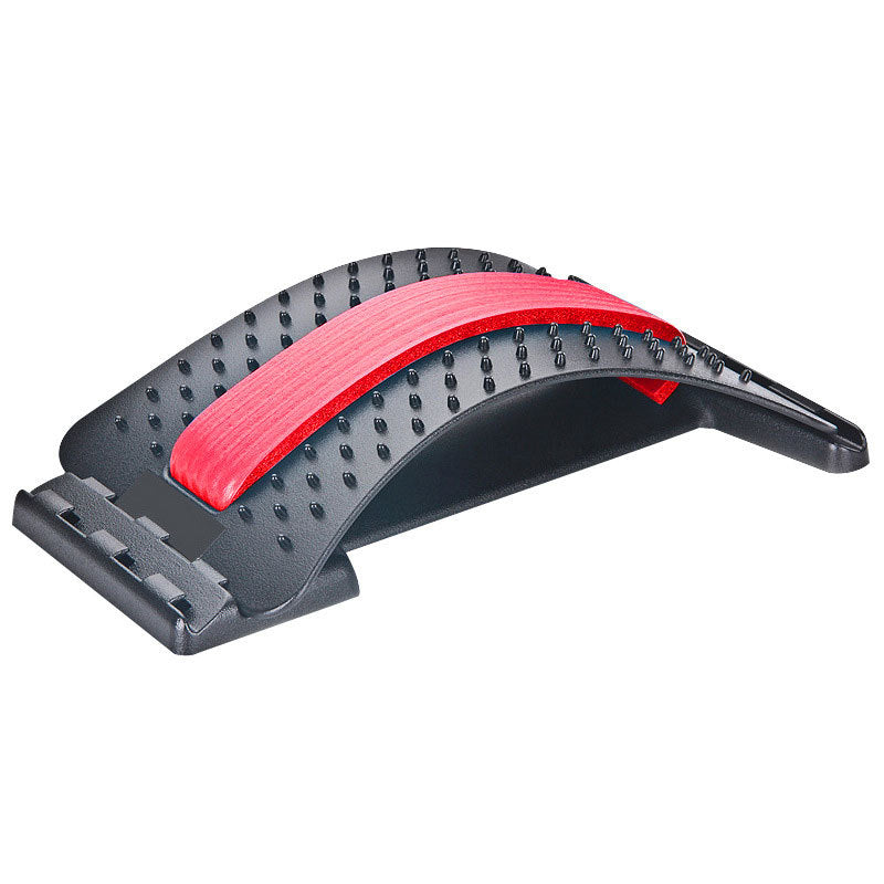 Dispositif d'étirement dorsal multifonction DorsaRelax - Couleur rouge et noir