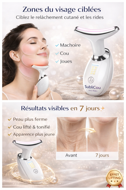 Action anti-âge SubliCou pour une peau lisse et un grain affiné du cou et du visage Divinelle