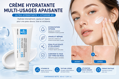 Crème visage B5 – Hydratation intense pour peau sèche