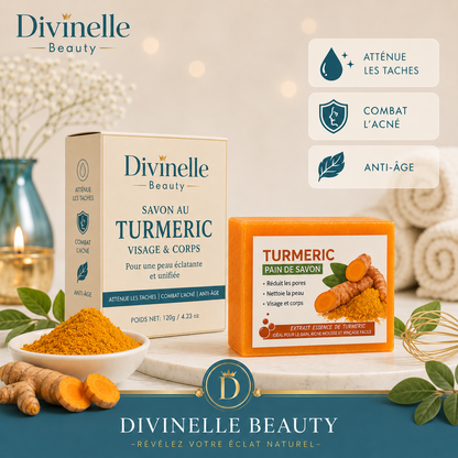 Savon Turmeric – Nettoyant Purifiant & Éclat Naturel