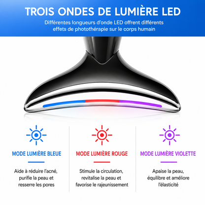 SubliLift | Appareil Microcourant Visage & Cou – Lifting EMS & LED 3 Couleurs