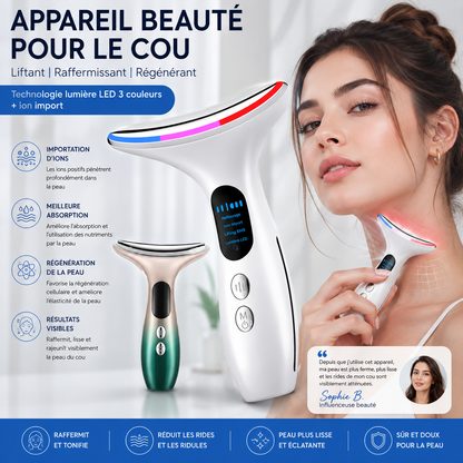 FirmeLift | Appareil Lifting & Raffermissement Facial – Bithérapie Ionique & LED