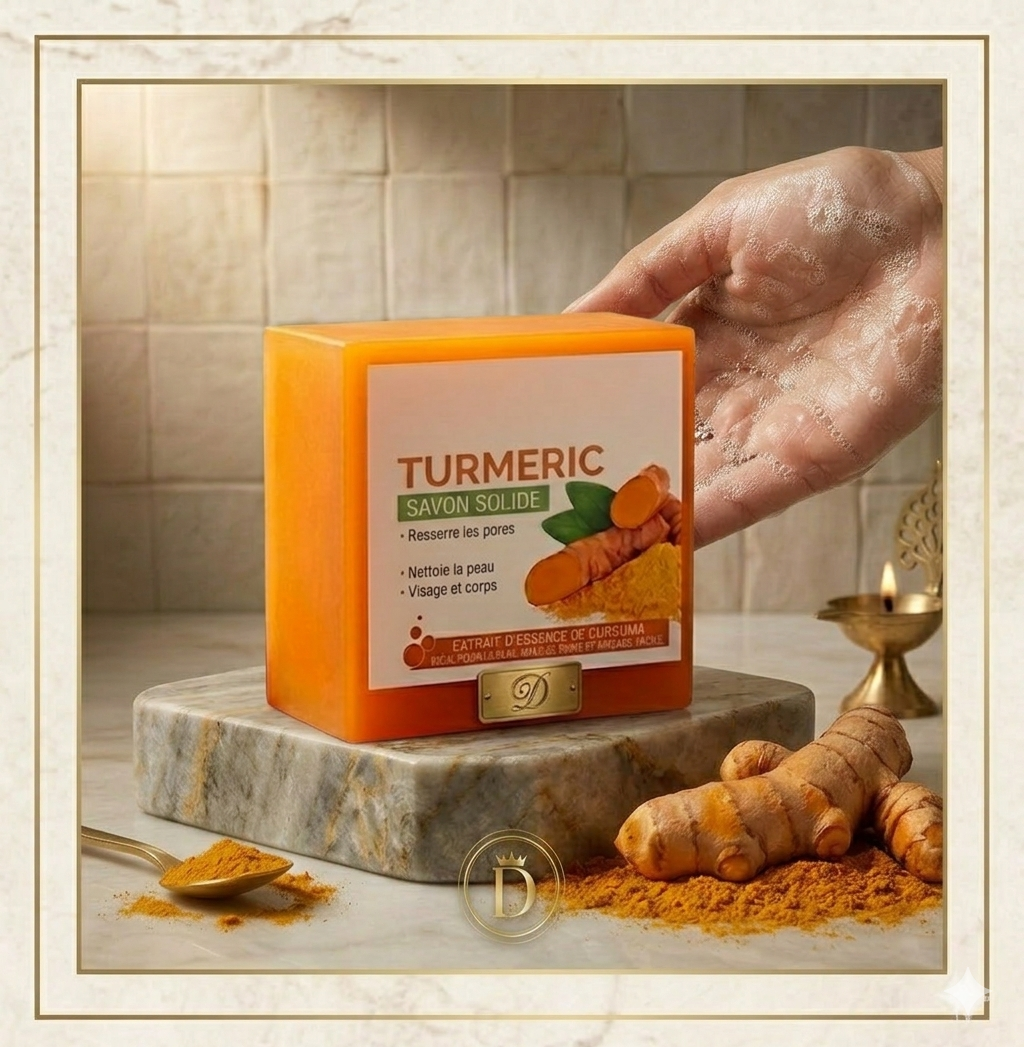 Savon Turmeric – Nettoyant Purifiant & Éclat Naturel