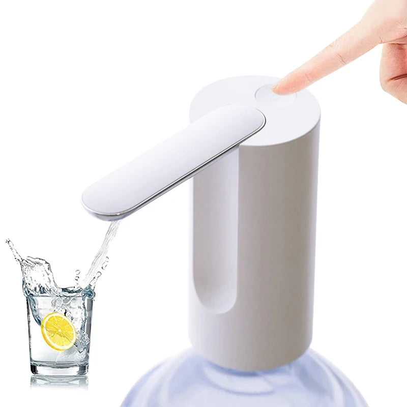 Water Bottle Pump Foldable Water Pump USB Automatic Dispenser Pump Button Control Portable Electric Water Dispenser Home Gadgets DIVINELLE BEAUTY