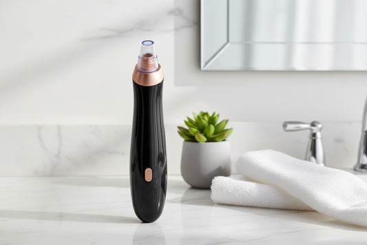 Aspirateur à points noirs AcneAway noir et doré - Divinelle Beauty