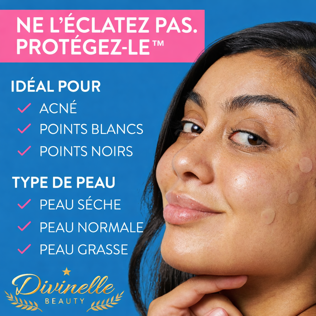 AcnéClear – Lot de 144 Patchs Hydrocolloïdes au Tea Tree