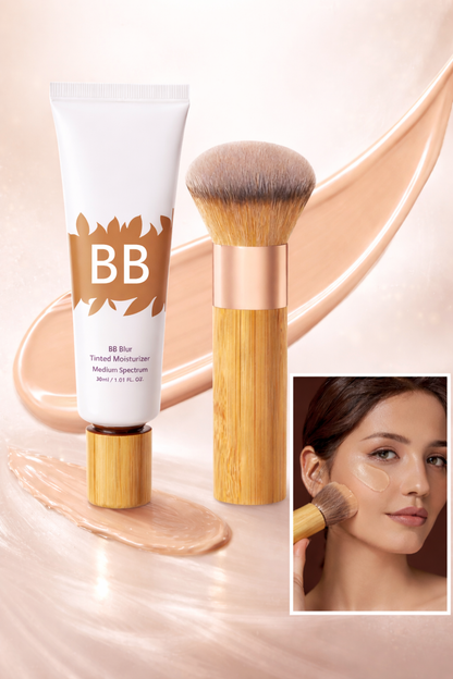 Application facile de la BB Crème hydratante avec pinceau professionnel