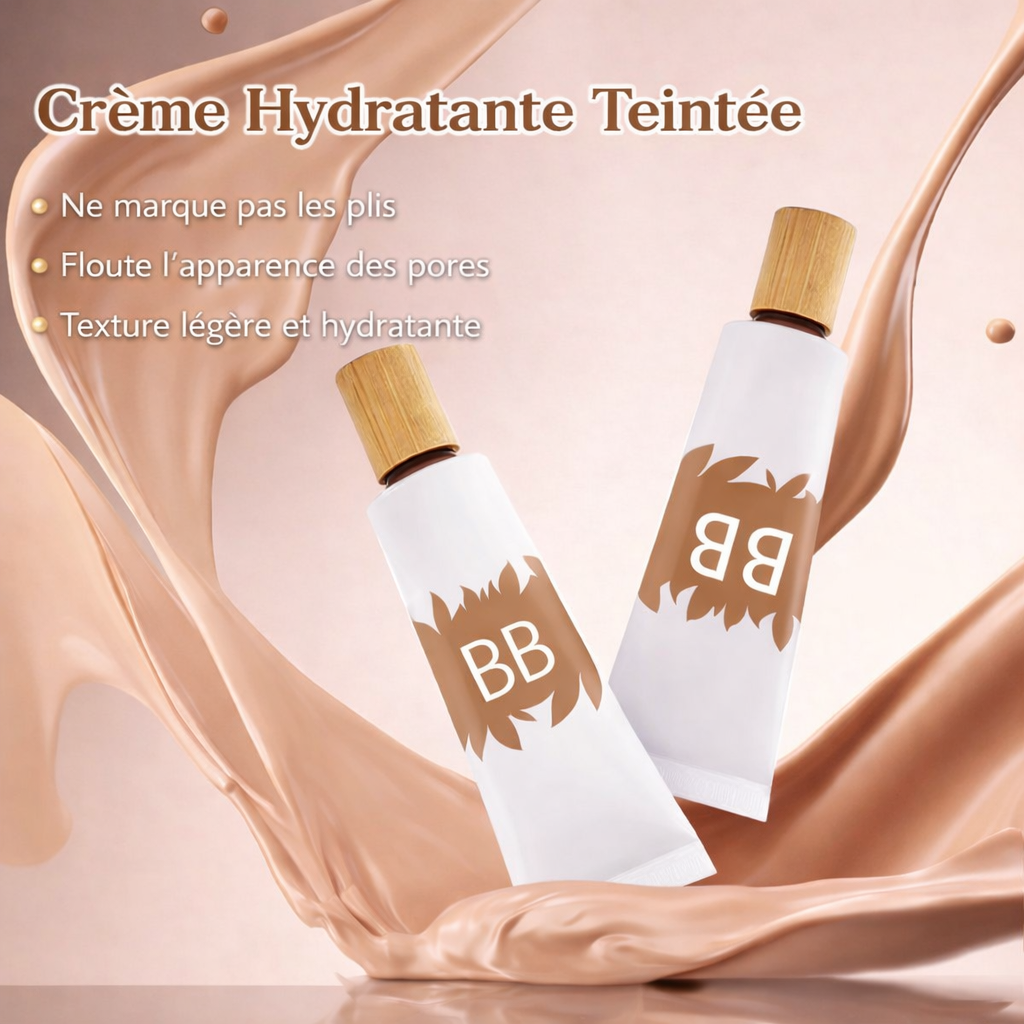 BB Crème hydratante teintée Divinelle Beauty - Texture légère, floute les pores et ne marque pas les plis